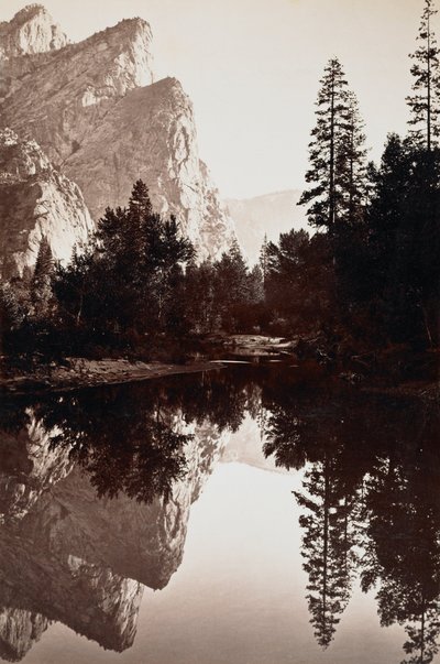 Three Brothers, Yosemite, California by Carleton E. Watkins